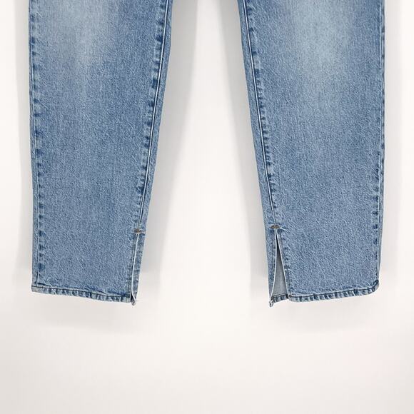 GOOD AMERICAN Good Classic Split Hem Jeans Women’s Size 20 Indigo Blue Denim - Picture 3 of 6